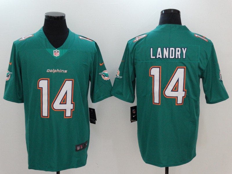 Men's Miami Dolphins Jarvis Landry #14 Green Jersey